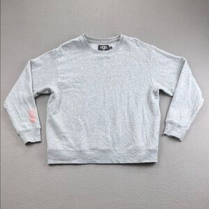 UGG RTW Gray Crewneck Sweatshirt Women’s XL Pink Logo Cozy
